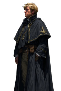 Fantasy Cleric Portrait Vinyl Car Decal Sticker – Waterproof & UV-Resistant 8"