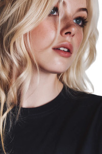 Blonde Model Closeup Vinyl Car Decal Sticker – Waterproof & UV-Resistant 8"