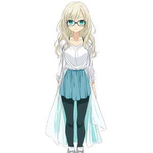 Anime Blonde Scholar Vinyl Car Decal Sticker – Waterproof & UV-Resistant 8" Anime Blonde Scholar Vinyl Car Decal Sticker – Waterproof & UV-Resistant 8"