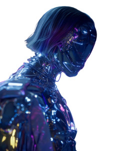 Chrome Cyberpunk Human Vinyl Car Decal Sticker – Waterproof & UV-Resistant 8" Chrome Cyberpunk Human Vinyl Car Decal Sticker – Waterproof & UV-Resistant 8"