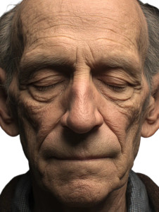 Elderly Man Portrait V6 Vinyl Car Decal Sticker – Waterproof & UV-Resistant 8"