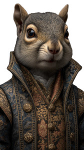 Squirrel Forest King Vinyl Car Decal Sticker – Waterproof & UV-Resistant 8"