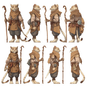 Elderly Tabaxi Grandmother Vinyl Car Decal Sticker – Waterproof & UV-Resistant 8"