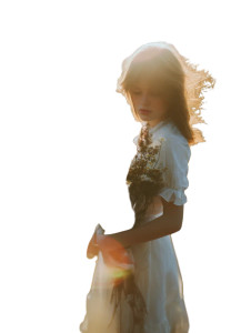 Summer Golden Portrait Vinyl Car Decal Sticker – Waterproof & UV-Resistant 8"