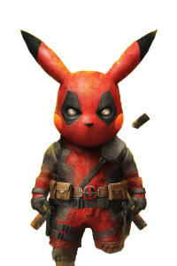 Pikachu As Deadpool V2 Vinyl Car Decal Sticker – Waterproof & UV-Resistant 8"