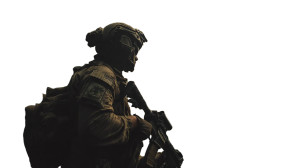 Commando In Jungle Vinyl Car Decal Sticker – Waterproof & UV-Resistant 8"