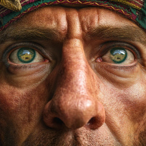 Inca Eyes Reflection Vinyl Car Decal Sticker – Waterproof & UV-Resistant 8"