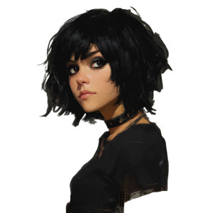 Shaggy-Haired Woman V2 Vinyl Car Decal Sticker – Waterproof & UV-Resistant 8" Shaggy-Haired Woman V2 Vinyl Car Decal Sticker – Waterproof & UV-Resistant 8"