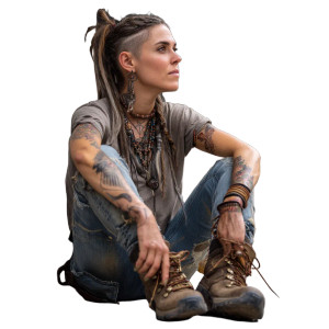 Tattooed Woman Vinyl Car Decal Sticker – Waterproof & UV-Resistant 8" Tattooed Woman Vinyl Car Decal Sticker – Waterproof & UV-Resistant 8"