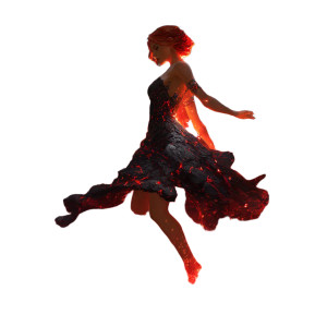 Lava Woman Vinyl Car Decal Sticker – Waterproof & UV-Resistant 8" Lava Woman Vinyl Car Decal Sticker – Waterproof & UV-Resistant 8"