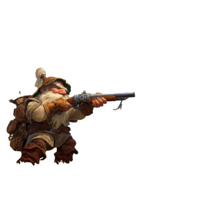 Dwarf Ranger Shooting Vinyl Car Decal Sticker – Waterproof & UV-Resistant 8"