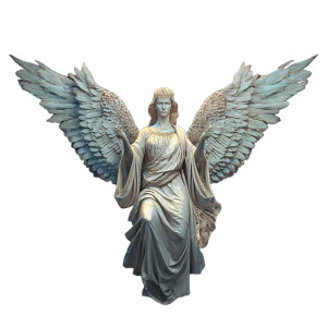 Mystic Guardian Angel Vinyl Car Decal Sticker – Waterproof & UV-Resistant 8"