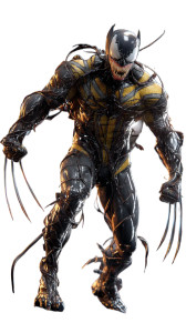 Wolverine-Venom Fusion Vinyl Car Decal Sticker – Waterproof & UV-Resistant 8"