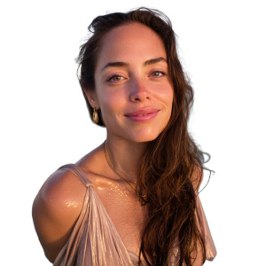 Ocean Serenity Portrait Vinyl Car Decal Sticker – Waterproof & UV-Resistant 8"