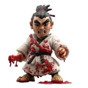 Menacing Kung Fu Master Vinyl Car Decal Sticker – Waterproof & UV-Resistant 8"