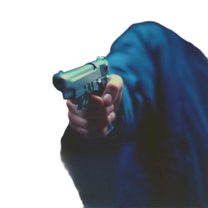 Eerie Gun Hand Vinyl Car Decal Sticker – Waterproof & UV-Resistant 8"