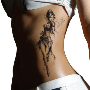 Fey Queen Tattoo Vinyl Car Decal Sticker – Waterproof & UV-Resistant 8"