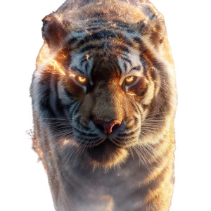 Magical Tiger V2 Vinyl Car Decal Sticker – Waterproof & UV-Resistant 8"