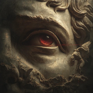 Surreal Red Eye Vinyl Car Decal Sticker – Waterproof & UV-Resistant 8"