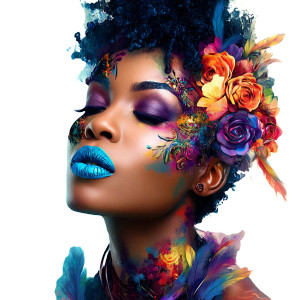 Colorful Makeup Art Vinyl Car Decal Sticker – Waterproof & UV-Resistant 8"