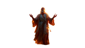 Divine Apocalyptic Figure Vinyl Car Decal Sticker – Waterproof & UV-Resistant 8"