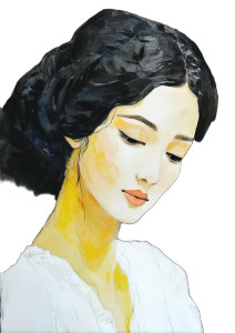 Asian Beauty Watercolor V2 Vinyl Car Decal Sticker – Waterproof & UV-Resistant 8" Asian Beauty Watercolor V2 Vinyl Car Decal Sticker – Waterproof & UV-Resistant 8"