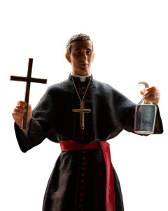 Priest Action Figure Vinyl Car Decal Sticker – Waterproof & UV-Resistant 8"