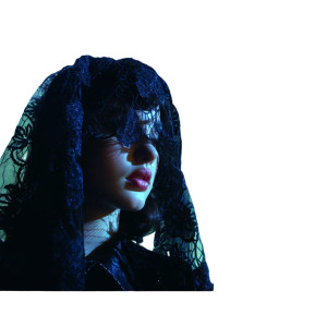 Goth Girl Veil Vinyl Car Decal Sticker – Waterproof & UV-Resistant 8"