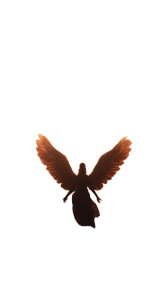 Cosmic Angel Silhouette Vinyl Car Decal Sticker – Waterproof & UV-Resistant 