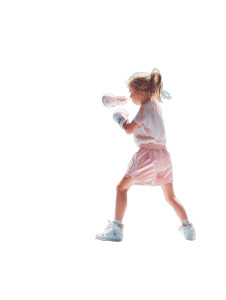 Young Boxer Girl Vinyl Car Decal Sticker – Waterproof & UV-Resistant 