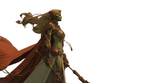 Alien Priestess Desert Vinyl Car Decal Sticker – Waterproof & UV-Resistant 8"