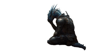 Blue Dragonborn Warrior V5 Vinyl Car Decal Sticker – Waterproof & UV-Resistant 8"