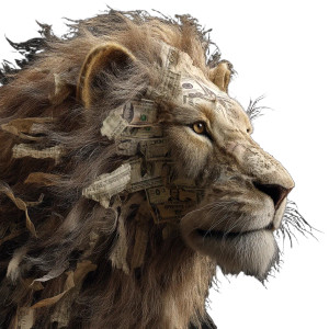 Money Mane Lion Vinyl Car Decal Sticker – Waterproof & UV-Resistant 8"