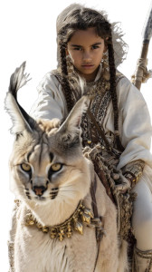 Egyptian Warrior Girl Vinyl Car Decal Sticker – Waterproof & UV-Resistant 8"