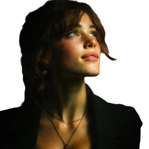 Cinematic Michelle Portrait Vinyl Car Decal Sticker – Waterproof & UV-Resistant 8"