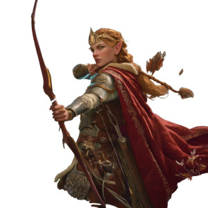 Barbarian Elf Queen Vinyl Car Decal Sticker – Waterproof & UV-Resistant 8"