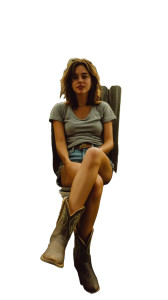 Relaxing Cowgirl Vinyl Car Decal Sticker – Waterproof & UV-Resistant 8"