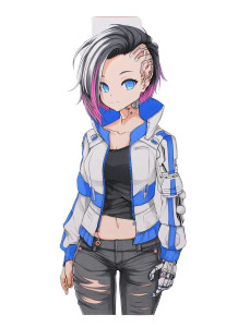 Cyberpunk Anime Character V2 Vinyl Car Decal Sticker – Waterproof & UV-Resistant 8" Cyberpunk Anime Character V2 Vinyl Car Decal Sticker – Waterproof & UV-Resistant 8"