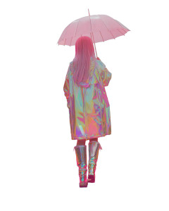 Rainbow Fractal Woman V4 Vinyl Car Decal Sticker – Waterproof & UV-Resistant 8"