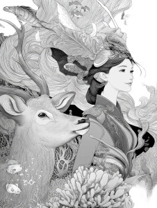 Shell Crown Girl Vinyl Car Decal Sticker – Waterproof & UV-Resistant 8"