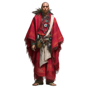 Native American Wizard Vinyl Car Decal Sticker – Waterproof & UV-Resistant 8"