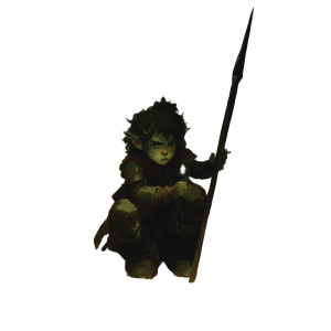 Fearful Orc Child Vinyl Car Decal Sticker – Waterproof & UV-Resistant 8"