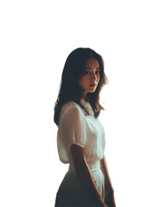 Pretty Korean Girl Vinyl Car Decal Sticker – Waterproof & UV-Resistant 8"