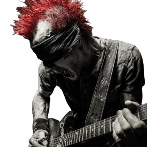 Punk Rocker Solo Vinyl Car Decal Sticker – Waterproof & UV-Resistant 8"