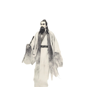 Ancient Chinese Scholar V9 Vinyl Car Decal Sticker – Waterproof & UV-Resistant 8"