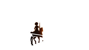 Girl On Carousel Vinyl Car Decal Sticker – Waterproof & UV-Resistant 8"