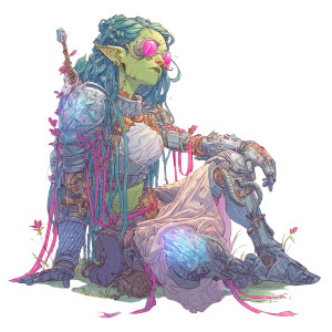 Goblin Artificer Portrait Vinyl Car Decal Sticker – Waterproof & UV-Resistant 8"