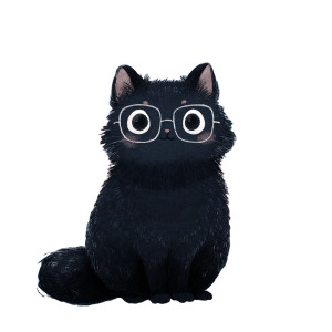 Chibi Cat Icon Vinyl Car Decal Sticker – Waterproof & UV-Resistant 8"