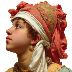 Glamourous Girl Portrait Vinyl Car Decal Sticker – Waterproof & UV-Resistant 8"