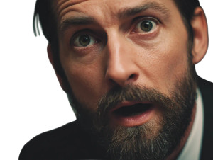 Surprised Bearded Man Vinyl Car Decal Sticker – Waterproof & UV-Resistant 8" Surprised Bearded Man Vinyl Car Decal Sticker – Waterproof & UV-Resistant 8"